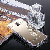 Voor Galaxy J7 (2017) (EU-versie) Acryl + TPU Galvaniserende Spiegel Beschermende Cover Case (Goud)