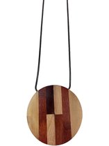 Ketting met houten hanger dames