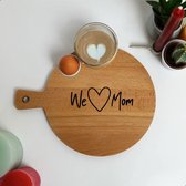 MOEDERDAG CADEAUTJE - Tapasplank - Perfecte cadeau - Originele ontwerpen - Moederdag cadeau voor mama - beuken hout - 31,5 x 25 cm