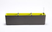 Berberis Balkon Plantenbak - 80x20x20cm -  Antraciet - met Waterreservoir capaciteit 5 Liter + Waterniveau Indicator