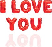 3BMT I Love You ballon letters - liefde - rood