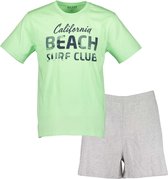Blue Seven heren pyjama groen/grijs - maat XXL