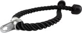 ScSPORTS® Triceps touw - 100 cm - Met draaipunt - Voor lat pulley of krachtstation - Triceps rope