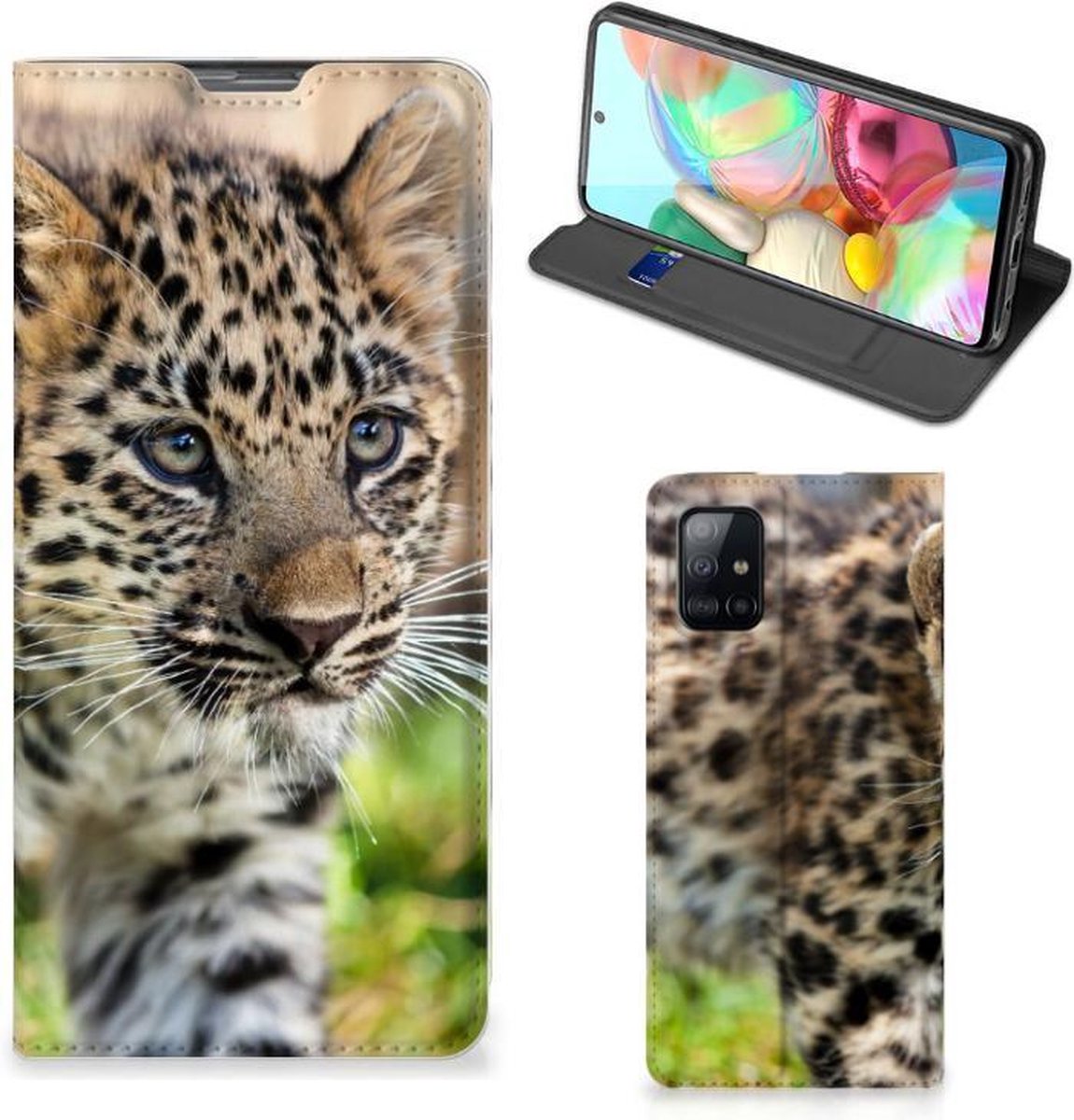 Samsung Galaxy A71 Hoesje maken Baby Luipaard