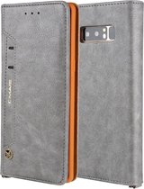 Voor Galaxy Note8 CMai2 Kaka-serie Litchi Texture horizontale flip lederen tas met houder en kaartsleuven (grijs)