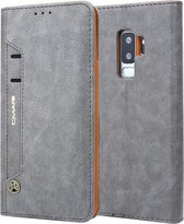 Voor Galaxy S9 + CMai2 Kaka-serie Litchi Texture horizontale flip lederen tas met houder en kaartsleuven (grijs)