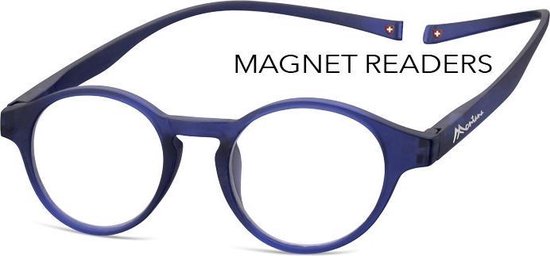 Montana MR60B leesbril met magneetsluiting +3.00 blauw - magneetbril