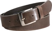 Just Dreamz - Heren riem - Donker grijs - Leer - 3,5 cm - Bandmaat 105