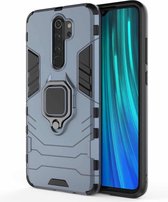 Voor Geschikt voor Xiaomi Redmi Note 8 Pro Panther PC + TPU schokbestendige beschermhoes (blauw)