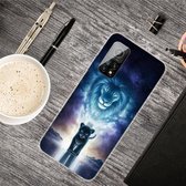 Voor Xiaomi Mi 10T Pro Gekleurde tekening Clear TPU-beschermhoesjes (The Lion King)