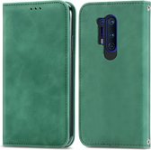 Retro Skin Feel Business Magnetische Horizontale Flip Leren Case Met Houder & Kaartsleuven & Portemonnee & Fotolijst Voor OnePlus 8 Pro (Groen)