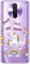 Voor Xiaomi Redmi K30 schokbestendig geverfd transparant TPU beschermhoes (eenhoorn)
