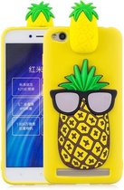 Voor Xiaomi Redmi 5A 3D Cartoon patroon schokbestendig TPU beschermhoes (grote ananas)