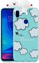 Voor Xiaomi Redmi Note 7 schokbestendige Cartoon TPU beschermhoes (wolken)