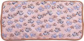 Couverture pour chien - Couverture pour chien - Tapis polaire - Couverture - Animaux domestiques - Hiver - Chaud - Fournitures pour animaux - Dormir - Marron - 76 x 52 cm