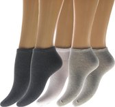 Teckel sneaker sokken katoen 12 paar - mix kleuren - 39/42