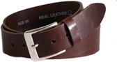 Just Dreamz - Heren riem - Bruin - Leer - 4 cm - Bandmaat 115