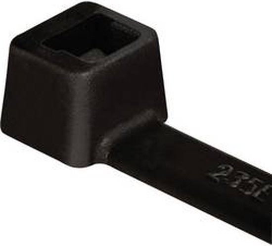 HellermannTyton 111-01623 T40R-HS-BK-C0 Kabelbinder 175 mm 4 mm Zwart Weerstabiel 100 stuk(s)
