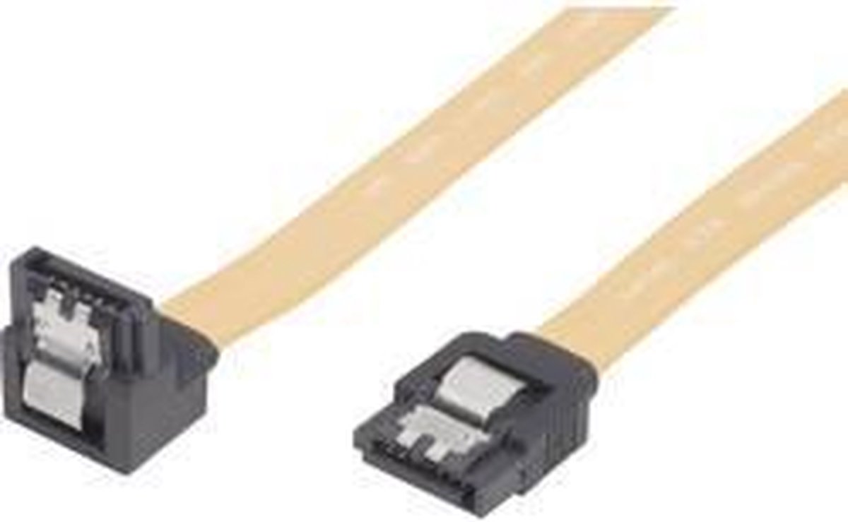 Renkforce SATA II- (300) kabel L-type met korte stekker 1 x haaks, 0,5 m