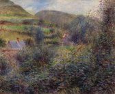 Kunst: Environs of Berneval, 1879 van Pierre-Auguste Renoir. Schilderij op canvas, formaat is 60x100 CM