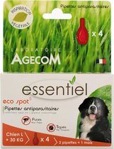 Laboratoire Agecom Essentiel Eco Spot Hond 30kg+ anti-Vlo en Teek Pipetten