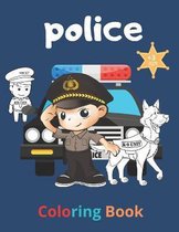 police coloring book