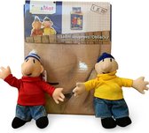 Buurman en Buurman dekbedovertek + 2 pluche poppen (18cm)