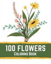 100 Flowers Coloring Book