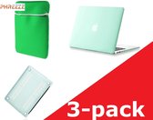 MacBook Air 13 Inch Hoes met Case | MacBook Hardcase met Sleeve | Geschikt voor MacBook Air 13.3 inch | MacBook Air 13 Inch Case met Hoesje