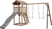 AXI Beach Tower with Double Swing Brown - Toboggan Gris