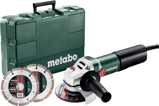 Metabo WEQ 1400-125 Set Haakse slijper