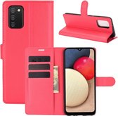 Book Case - Samsung Galaxy A02s Hoesje - Rood