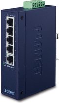PLANET ISW-501T netwerk-switch Unmanaged L2 Fast Ethernet (10/100) Blauw