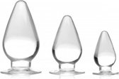 Triple Cones Anaalplug Set van 3 - Transparant