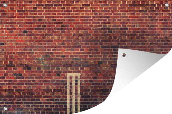 Décoration de jardin Cricket - Pierre - Mur - 60x40 cm - Affiche de jardin - Toile de jardin - Affiche d'extérieur