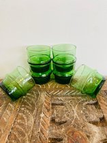 Traditionele beldi Espresso glas| Set van 6 | Handgemaakt | Azur D6 H6