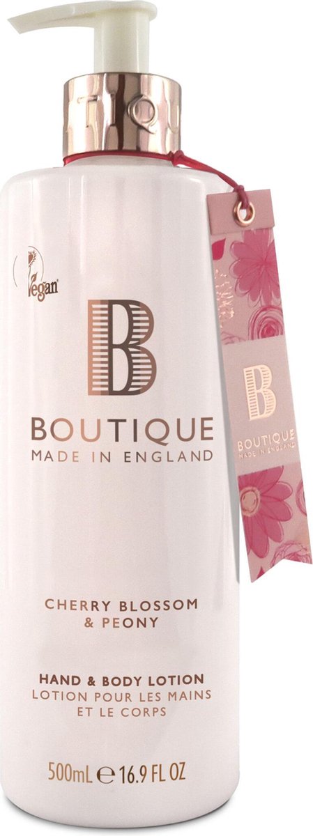 Goedkoopste Grace Cole Vegan Hand & Bodylotion Cherry Blossom & Peony 500 ml