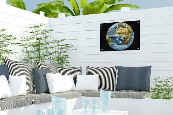 Space Shot of Afrique Garden Poster Toile lâche