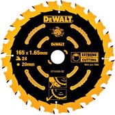 DeWalt DT10300 Extreme Cirkelzaagblad - 165 x 20 x 24T - Hout (Met nagels)