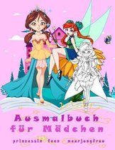 Ausmalbuch fur Madchen prinzessin feen meerjungfrau