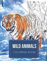 Wild animals coloring book