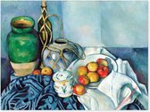 Graphic Message - Schilderij op Canvas - Stilleven Vazen en Appels - Cezanne - Woonkamer Kunst