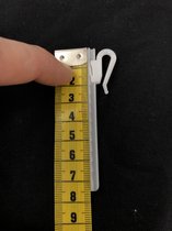 Gordijn haakjes verstelbare plastic inschuif gordijnhaak 7,5 cm 20 stuks