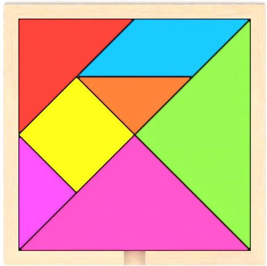 Tetris Vormen Puzzel - Houten Blokjes Tangram - Educatief Spel 4 jaar -  Ruimtelijk... | bol.com