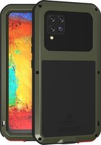 Samsung Galaxy A42 hoes - Love Mei - Metalen extreme protection case - Groen - GSM Hoes - Telefoonhoes Geschikt Voor Samsung Galaxy A42