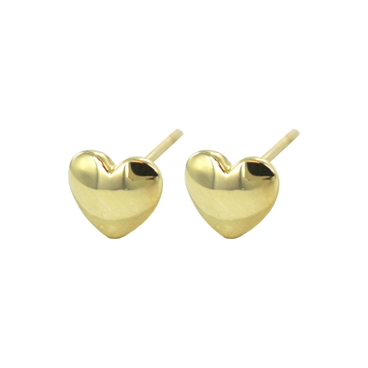 Minimalistische gouden oorknopjes van 14-karaat met drie bolletjes - 3