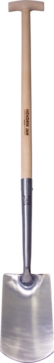 Hendrik Jan - Spade - Gesmeed en gepolijst - Steel 90 cm - Essenhout