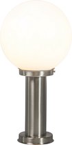 QAZQA sfera - Moderne Staande Buitenlamp | Staande Lamp voor buiten - 1 lichts - H 500 mm - Staal - Buitenverlichting