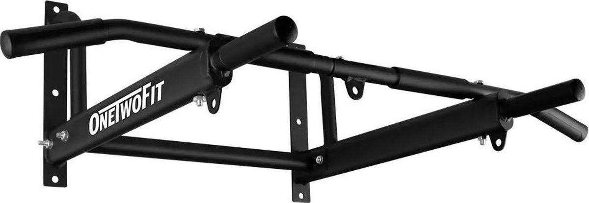 OneTwoFit Multifunctionele Wandmontage Optrekstang - Pull Up Bar