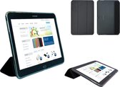 Samsung Galaxy Tab 4 7.0 Siliconen Case met TriFold cover, handig 2 in 1 cover, zwart , merk i12Cover